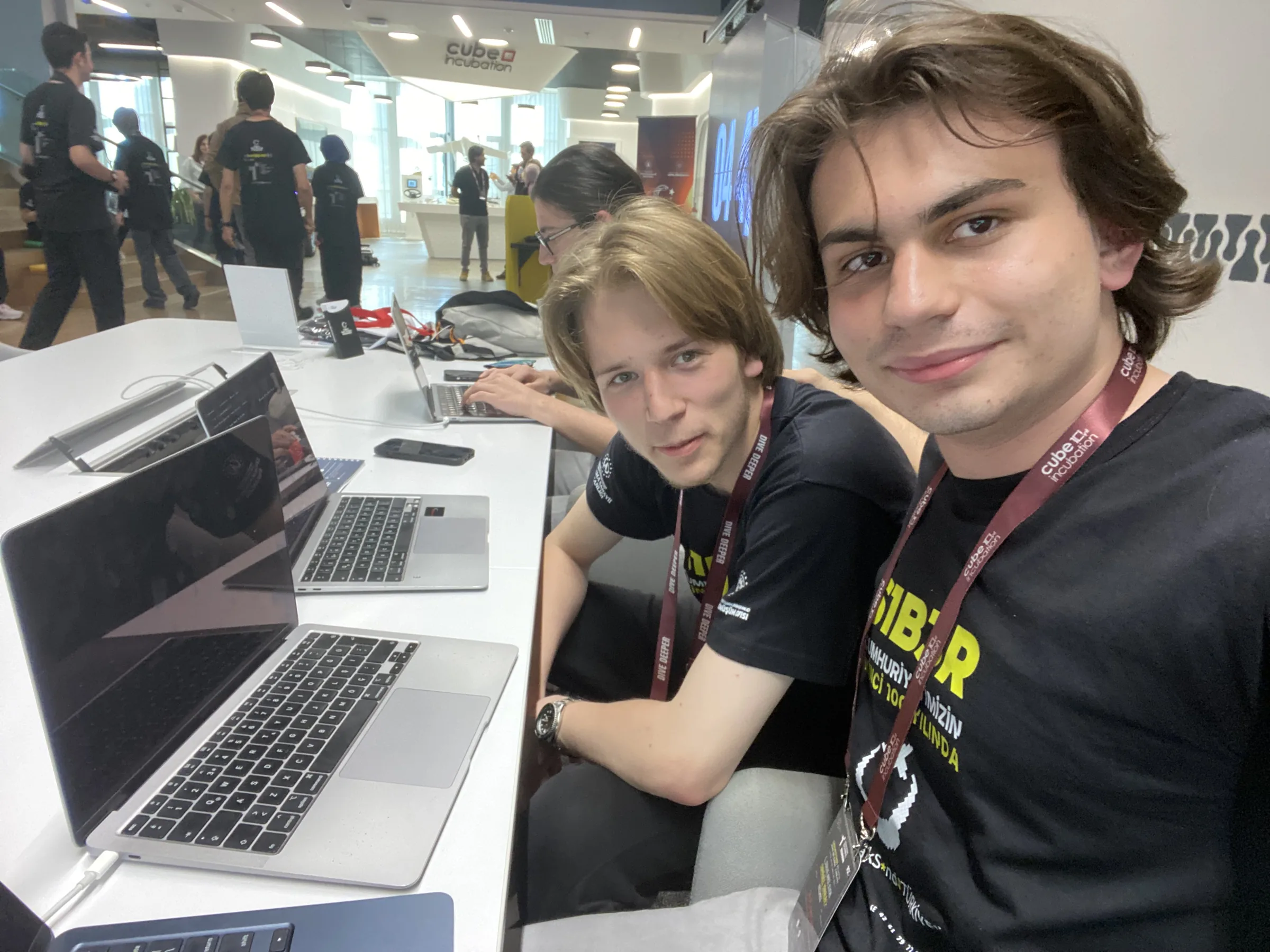 at a hackathon